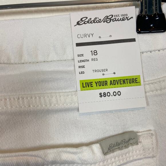 Eddie Bauer Curvy Stretch Trouser Jeans Women's Size 18 NWT - Picture 5 of 11